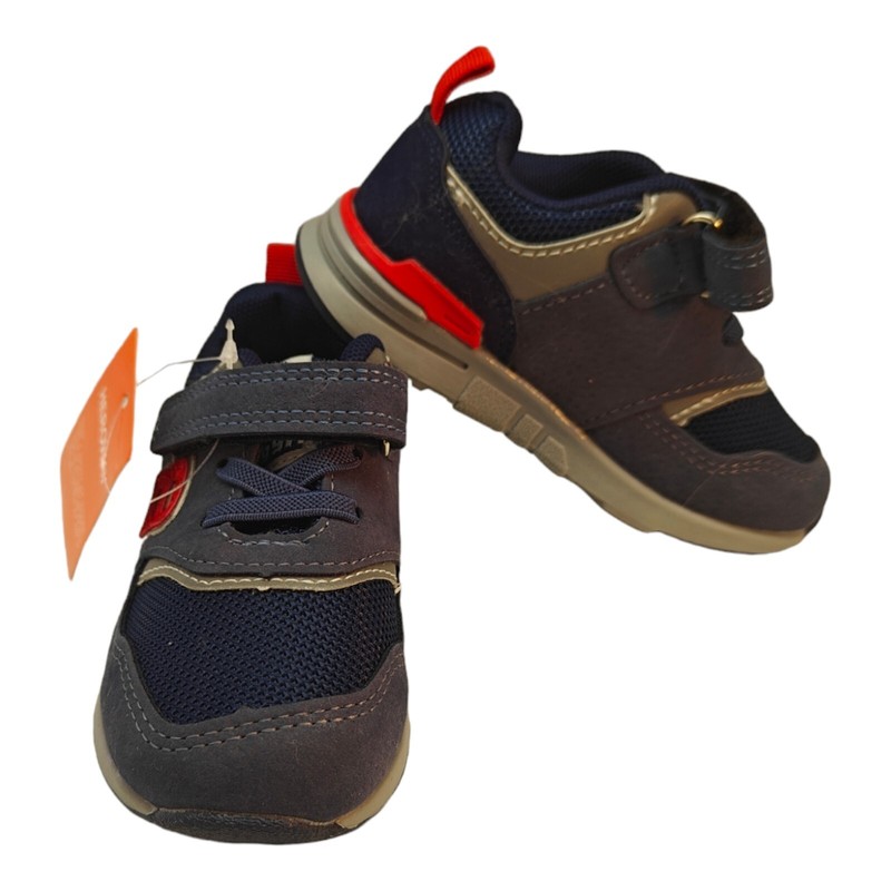 Heroway Baby Sneakers Dark Blue & Red Sz 22 NWT