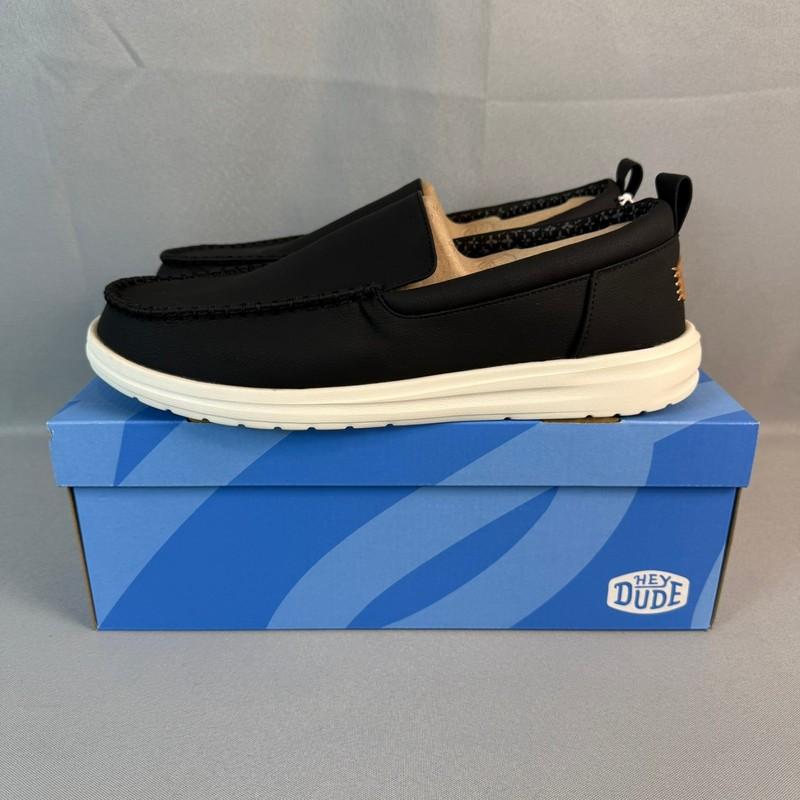Hey Dude Paul Classic Loafers Mens 13 Black Slip-On Casual Lightweight New NIB