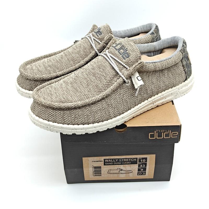 Hey Dude Wally Stretch Sand Dune Camo Sneaker Shoe Men's Sizes US 10-14