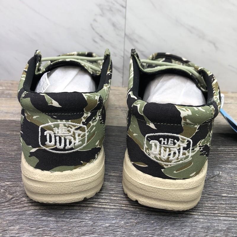 Hey Dude Wally Tiger Stripe Camo Stretch Slip On Casual Shoes Sz Youth 6 Lady 7