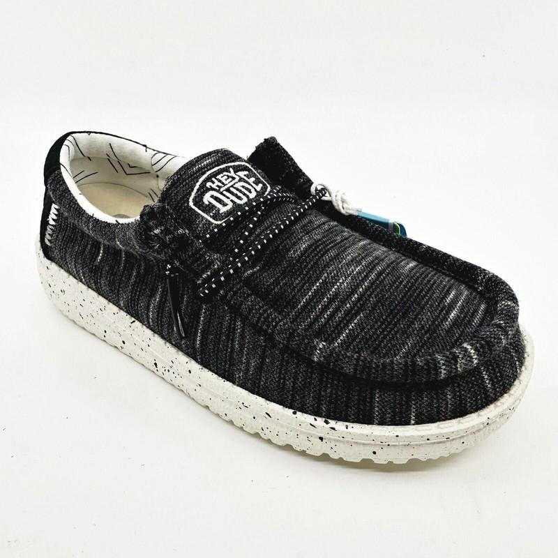 Hey Dude Wally Toddler Stretch Black Toddler Size 7 Casual Shoes