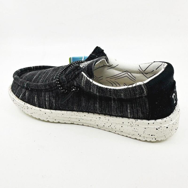 Hey Dude Wally Toddler Stretch Black Toddler Size 7 Casual Shoes