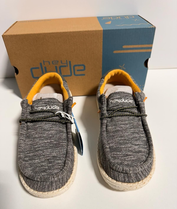 Hey Dude Wally Youth Stretch Taupe 130131555 US Size Kid's 12 / EUR 31