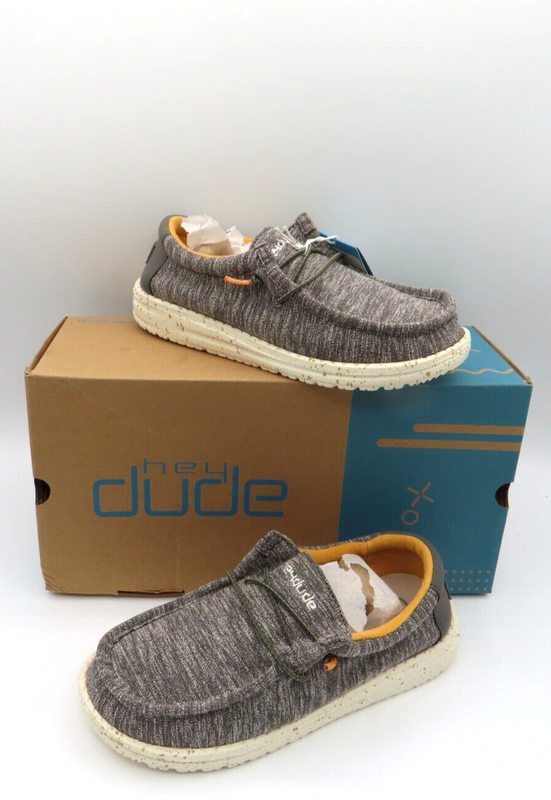 Hey Dude Wally Youth Stretch Taupe EU 30 US Kid's 11
