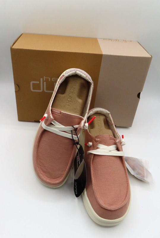 Hey Dude Wendy Rise Chambray Rose 121945031 US Women's 8 EU 39