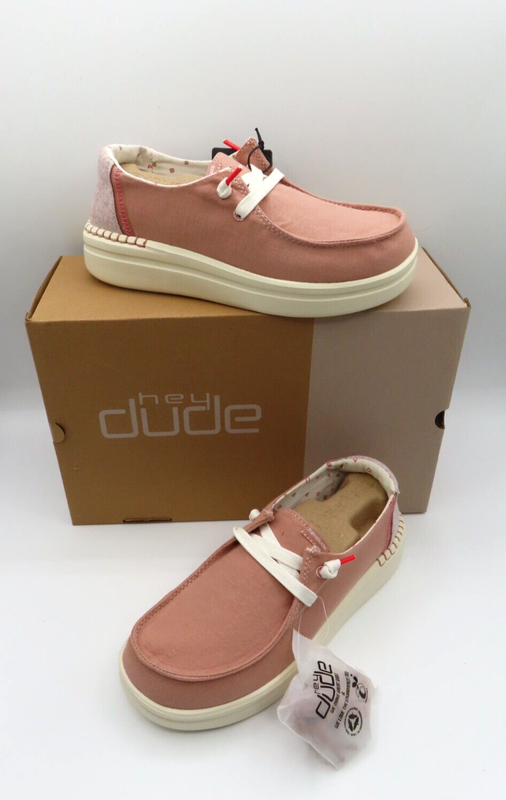 Hey Dude Wendy Rise Chambray Rose 121945031 US Women's 8 EU 39