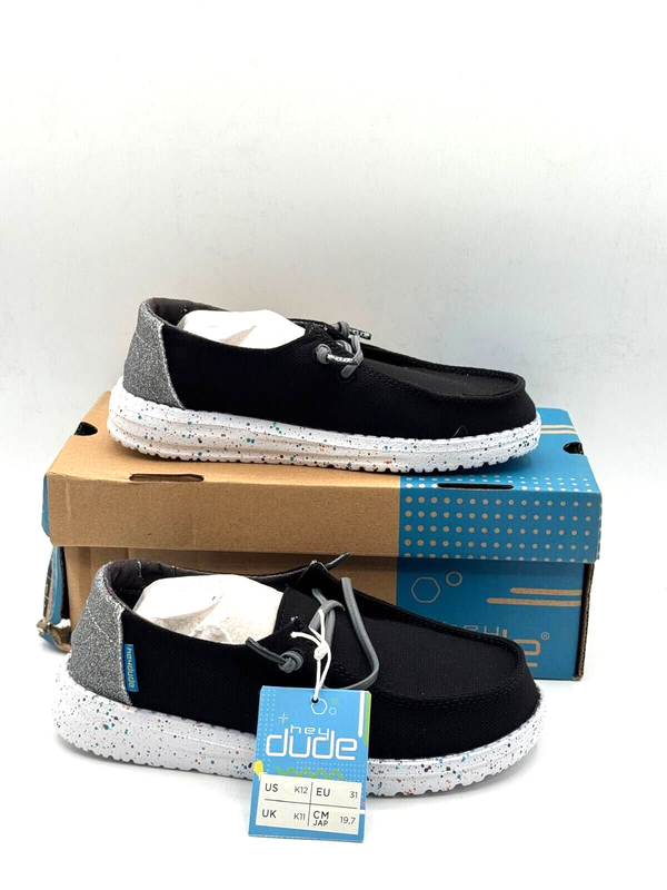 Hey Dude Wendy Youth Disco Black - EUR 30 US Size Kid's 11