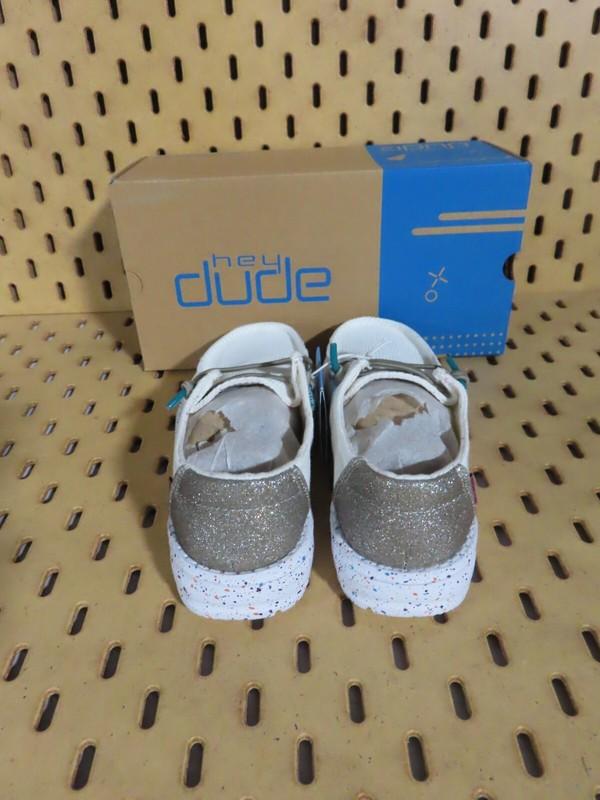 Hey Dude Wendy Youth Disco White EU 30 US Size Kid's 11