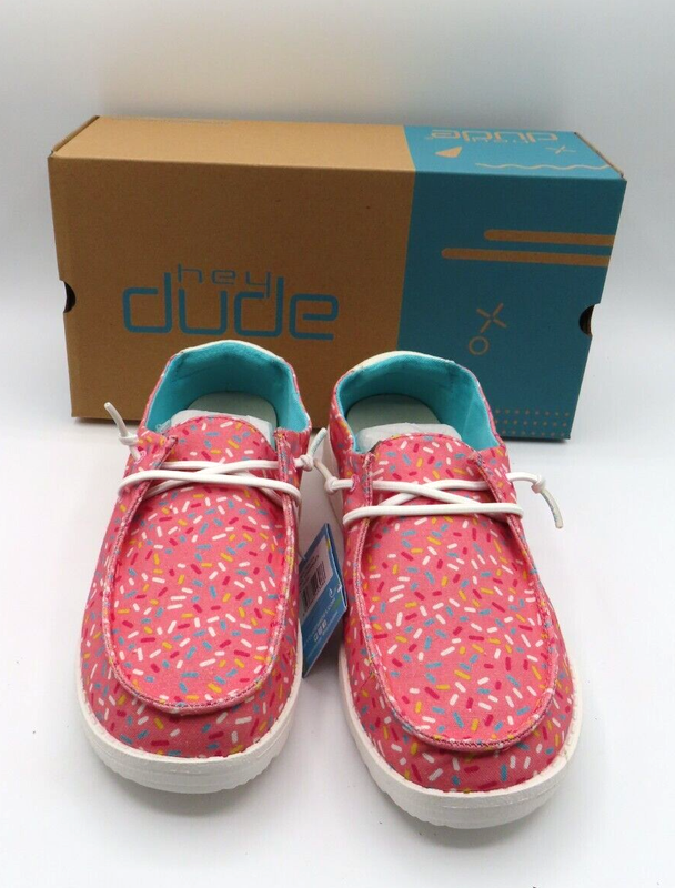Hey Dude Wendy Youth Pink Sprinkles US Youth 6 Women 7 - EU 38