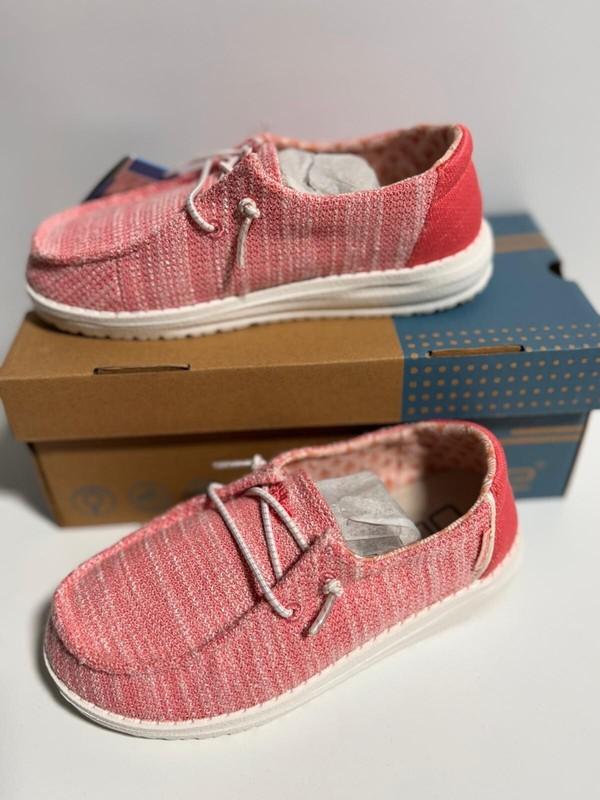 Hey Dude Wendy Youth Stretch Coral Pearl 130125071 - EUR 30 / US Kid's 11