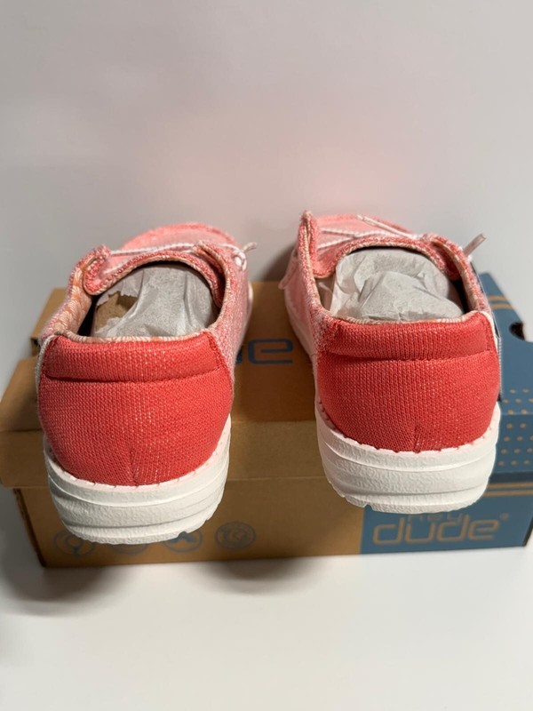 Hey Dude Wendy Youth Stretch Coral Pearl 130125071 - EUR 30 / US Kid's 11