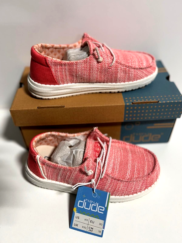 Hey Dude Wendy Youth Stretch Coral Pearl 130125071 - EUR 30 / US Kid's 11