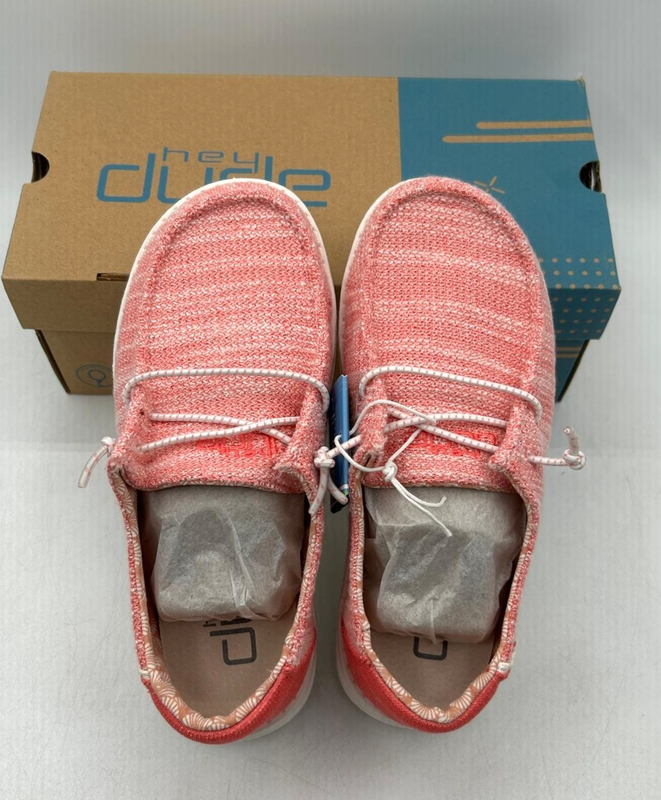 Hey Dude Wendy Youth Stretch Coral Pearl EU 32 - US Kid's 13