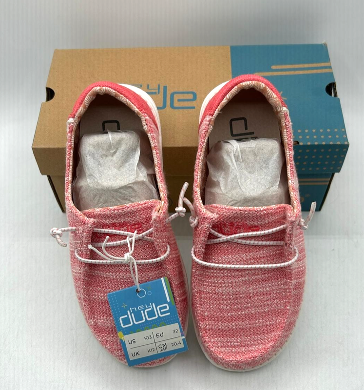 Hey Dude Wendy Youth Stretch Coral Pearl EU 32 - US Kid's 13