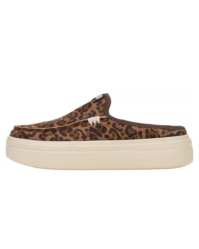 Hey Dude Women's Austin Lift Classic Shoes Color: Brown Leopard
