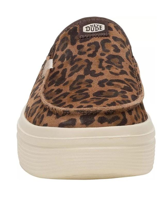Hey Dude Women's Austin Lift Classic Shoes Color: Brown Leopard