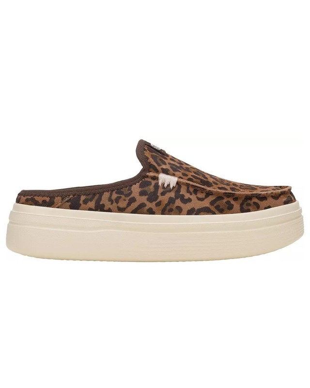Hey Dude Women's Austin Lift Classic Shoes Color: Brown Leopard