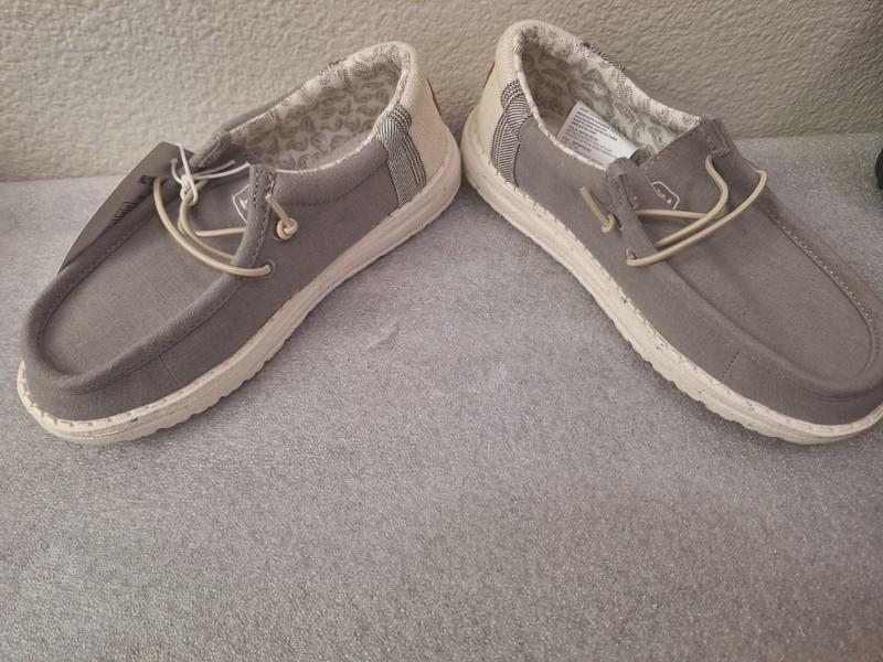 HeyDude Grey Shoes Size 2 Youth