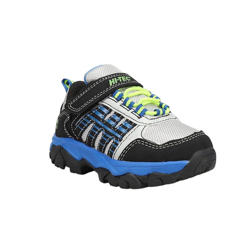 Hi-Tec Ravus Rush Low Hiking Toddler Boys Black Blue Grey Sneakers Athletic S