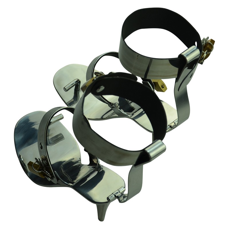 High Heel Stainless Steel Handmade Fetish High Heel- Locking Shoes With Padlocks