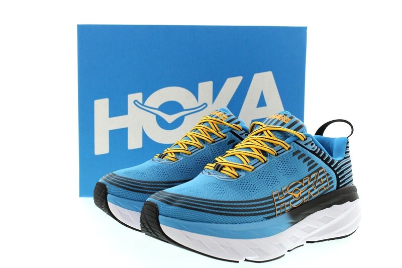 Hoka Bondi 6 Running Shoes Hoka One Men's Low Top Cushioned Sneakers 1019269 USA