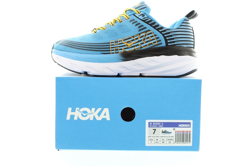 Hoka Bondi 6 Running Shoes Hoka One Men's Low Top Cushioned Sneakers 1019269 USA