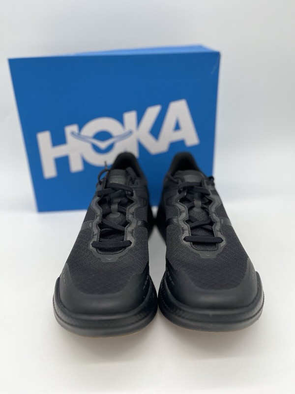 HOKA Unisex Transport X Shoes Black New With Box 6.5 Men /7.5 Women