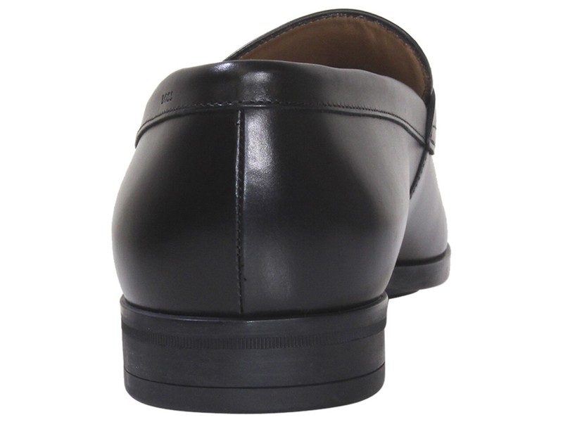 Hugo Boss Men's Kensington Loafer Shoes Metal Boss Buckle Black