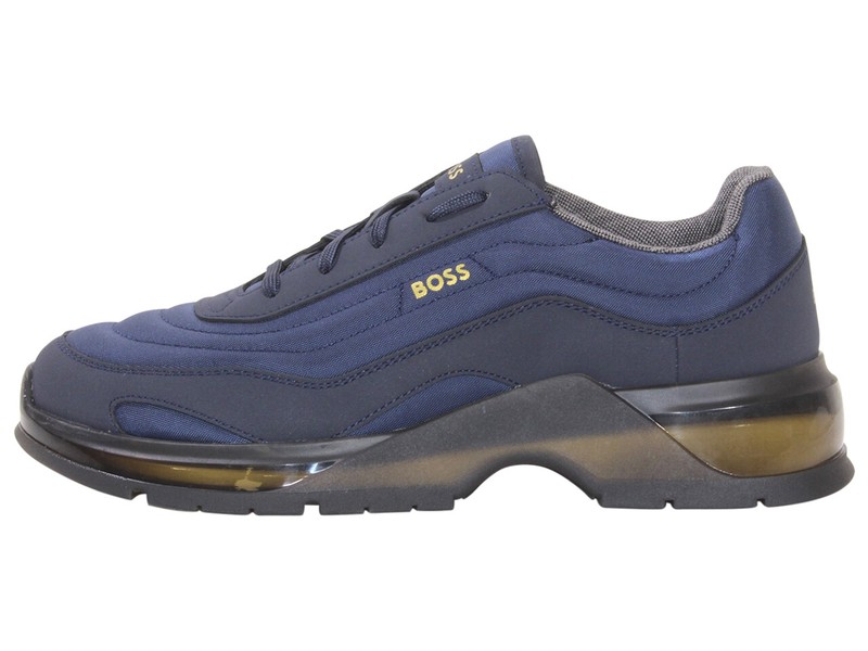 Hugo Boss Men's Netroit Sneakers Low-Top Shoes Dark Blue