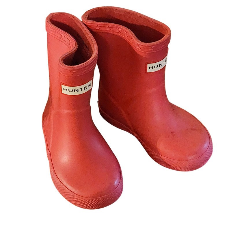 Hunter Baby Toddler Girls Sz 4 Pink Rubber Waterproof Rain Boots