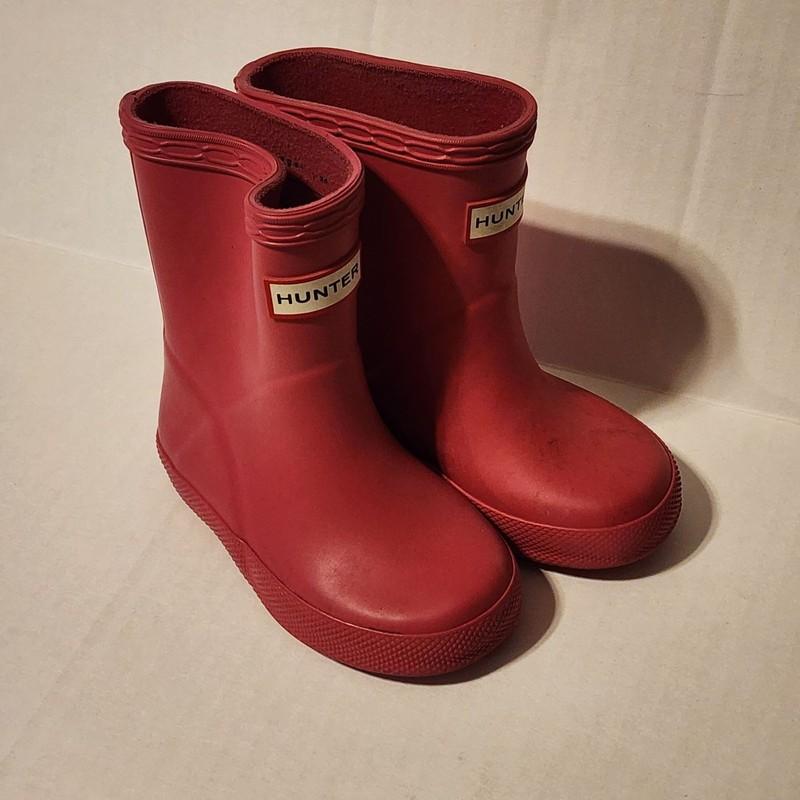 Hunter Baby Toddler Girls sz 4 Pink Rubber Waterproof Rain Boots