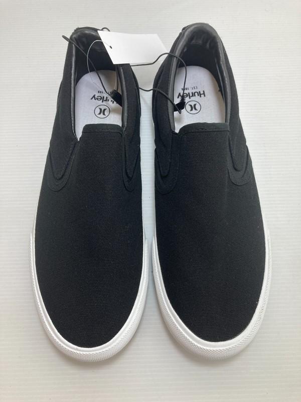 Hurley Men's Arlo Canvas Slip-on Shoe Sneaker (Black Size 8 REG) NWOB