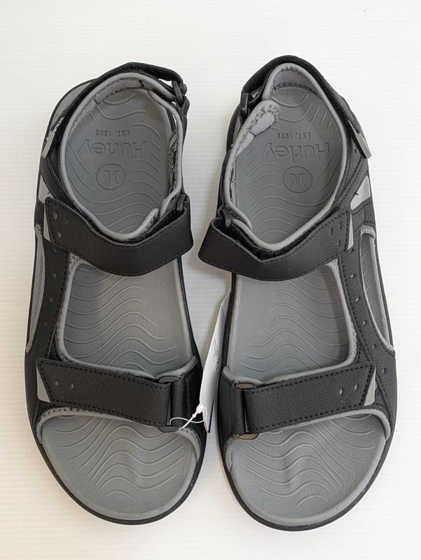 Hurley Men's Size 8 Hook And Loop Strap Sandal Gray