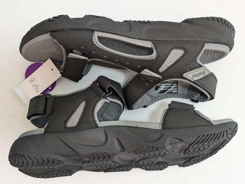 Hurley Men's Size 8 Hook And Loop Strap Sandal Gray
