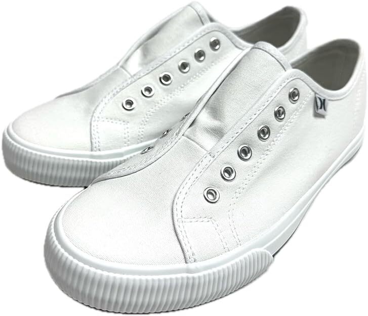 Hurley Women's CHLOE Slip On No Laces Sneakers WHITE Choose Size