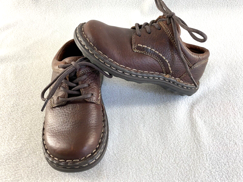 Hush Puppies Boys Size 11 M Junction Tie Oxfords Brown Leather
