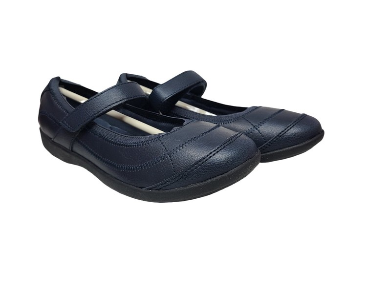 Hush Puppies HP Reese Navy Big Girl Dress Shoes Various Sizes HP855894