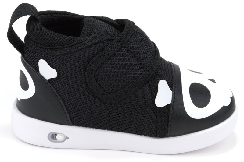 Ikiki Skull & Crossbones Pirate Squeaky Toddler Shoes Black/White Version 2 20