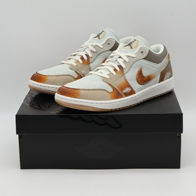 IM6664-991 Nike Air Jordan 1 Low SE Multi-Color Sail Light Bone (Men's)