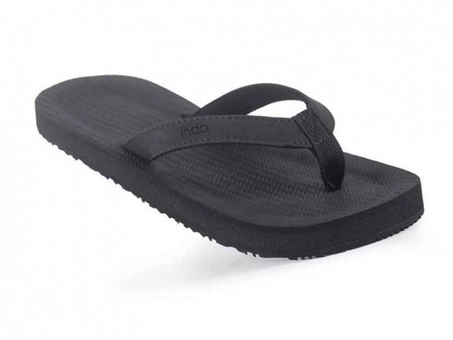 INDOSOLE GROMS ESSNTLS- Size 1/2 - Children's flip flops - Black **NEW**