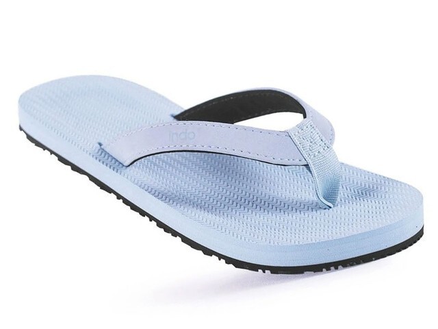 INDOSOLE GROMS ESSNTLS- Size 13 C - Children's flip flops - Light Shore **NEW**