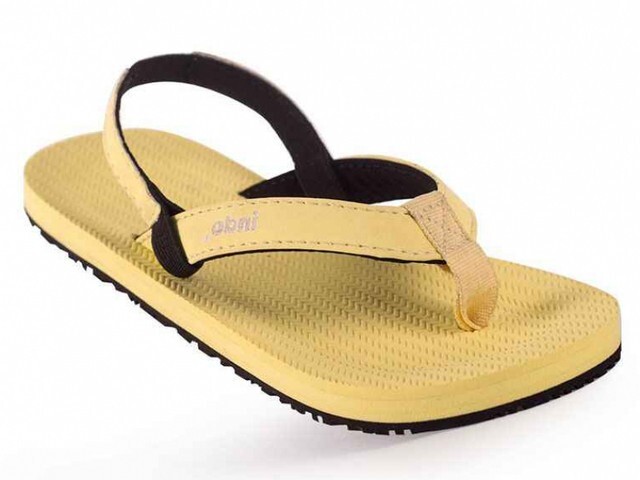 INDOSOLE TODDLER ESSNTLS- Size 10 C - Flip flops - Yellow **NEW**