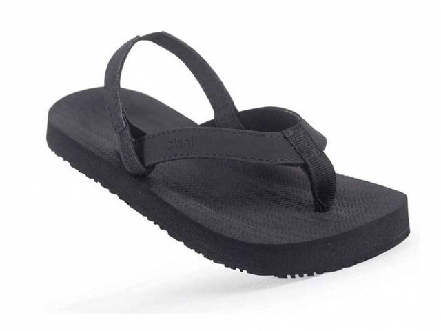 INDOSOLE TODDLER ESSNTLS- Size 9 C - Flip flops - Black **NEW**