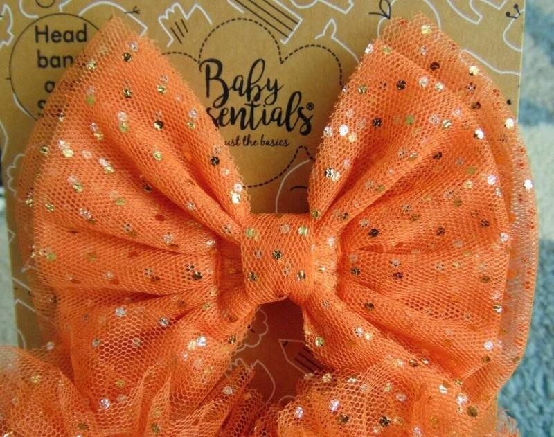 Infant Halloween Booties & Headband 0/6 Months Orange White Pumpkin 2 Pc Girls
