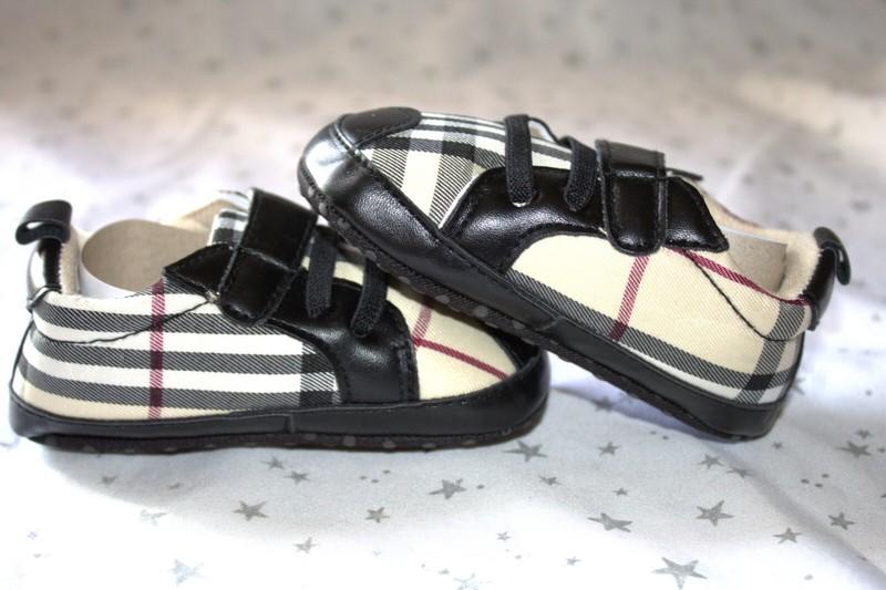 Infant Plaid Fashion Boy Girl Toddler Soft Sole Baby Shoes Size 0-18 Months
