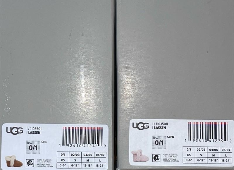 Infant Size 0/1 1-3 Mos Chestnut UGG Lassen Suede BOOTIES BOOTS 1103501