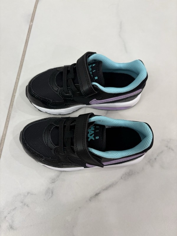 INFANTS NIKE AIR MAX ST BLACK PURPLE TEAL TRAINER 653822-007 BABY SHOES 8C/9C/10