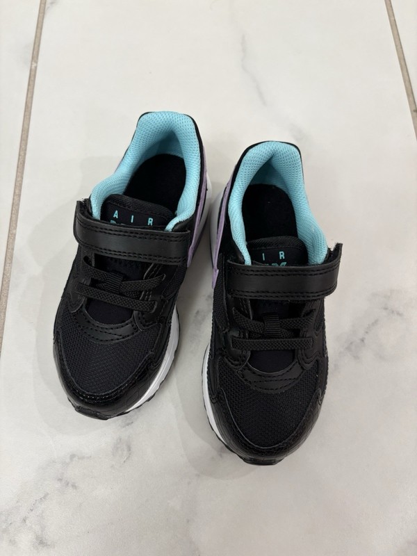 INFANTS NIKE AIR MAX ST BLACK PURPLE TEAL TRAINER 653822-007 BABY SHOES 8C/9C/10
