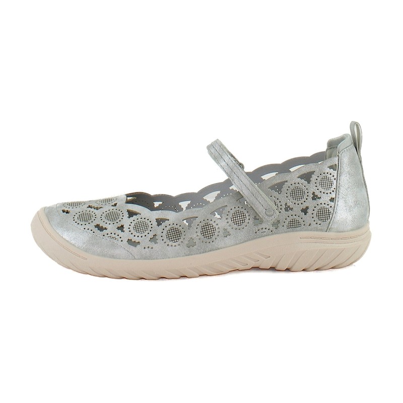 Jambu Anne Womens Flats Silver Shimmer
