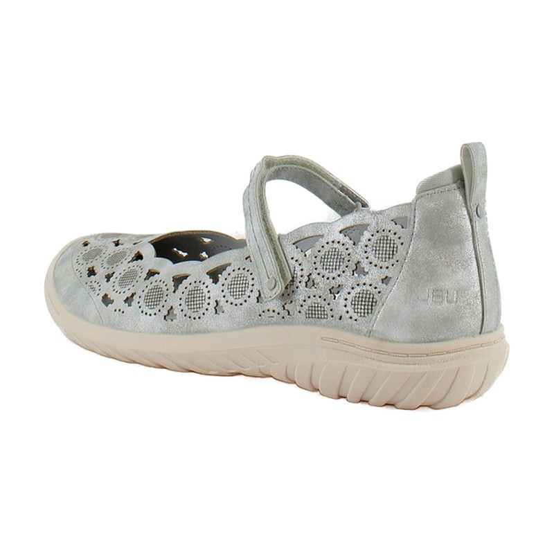 Jambu Anne Womens Flats Silver Shimmer